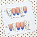 Blue Polka Dot Press-on Nails