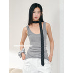 Striped College Zipper Tie - Modomu