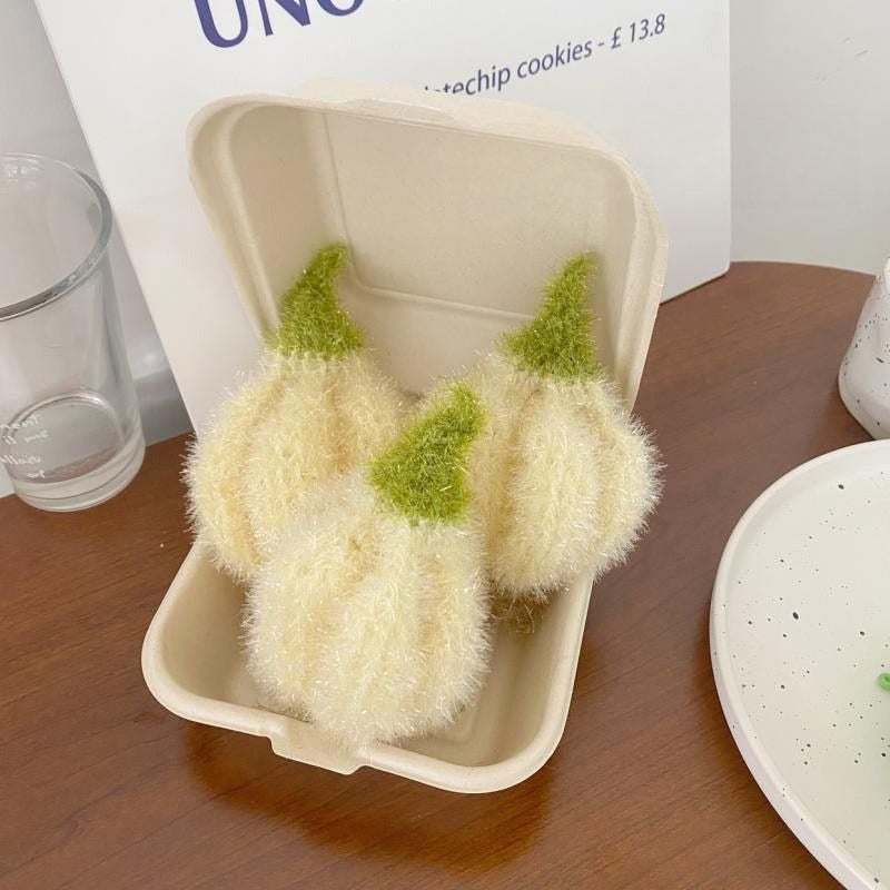 Hanging Garlic Kitchen Dishcloth