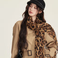 Retro Leopard Print Silk Scarf - Modomu