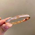 Zircon Charm Titanium Bracelet - Modomu