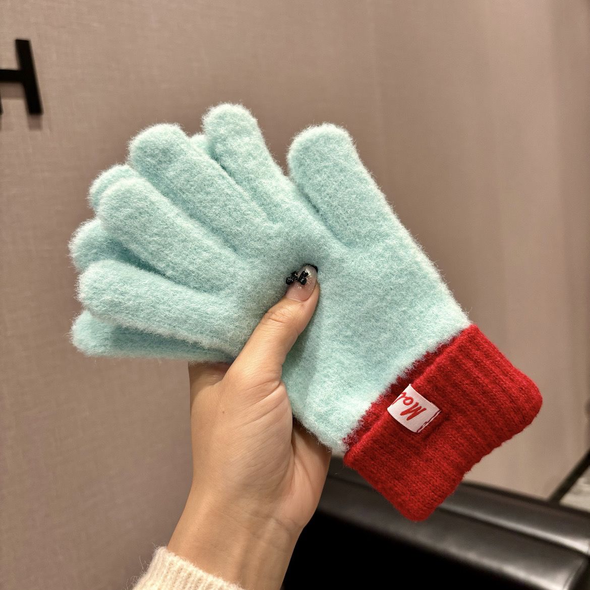 Double knit touchscreen winter gloves - Modomu