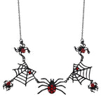 Spider Web Statement Necklace