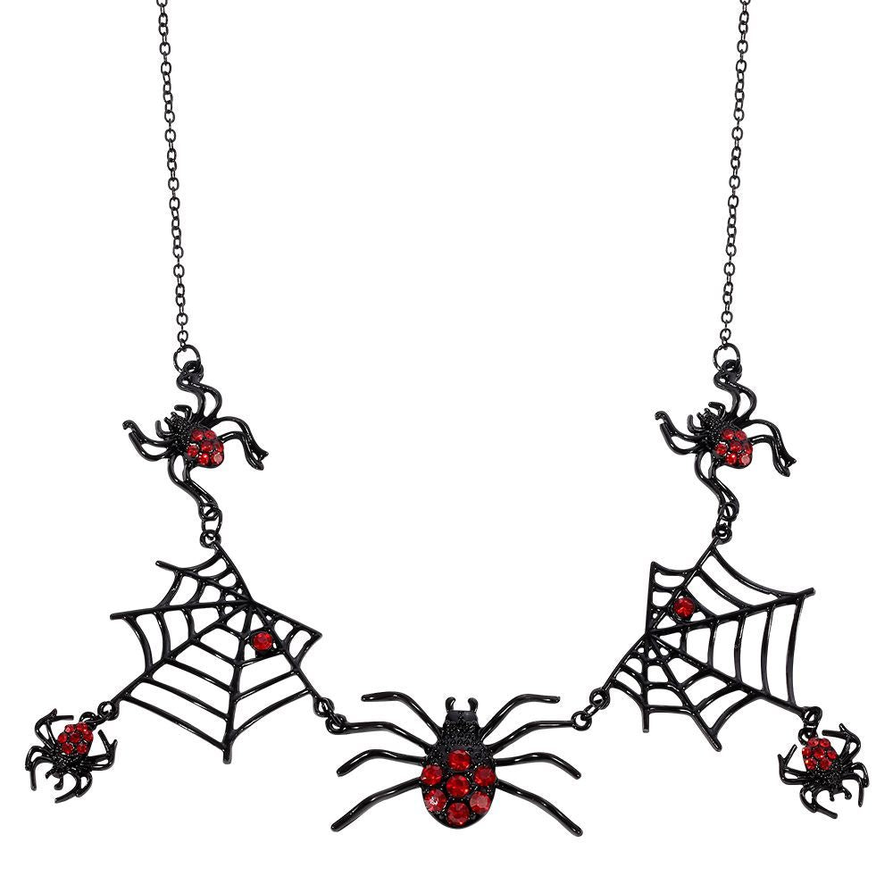 Spider Web Statement Necklace