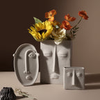 Abstract Face Ceramic Vase - Modomu