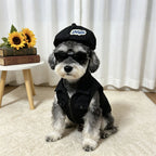 Faux Leather Pet Beret Hat