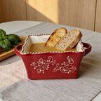 Embossed Floral Baking Bowl