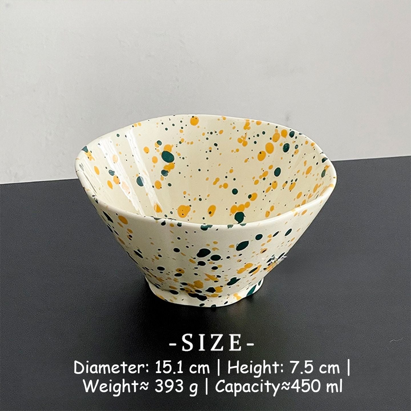 Ink Splash Ceramic Fruit Bowl - Modomu