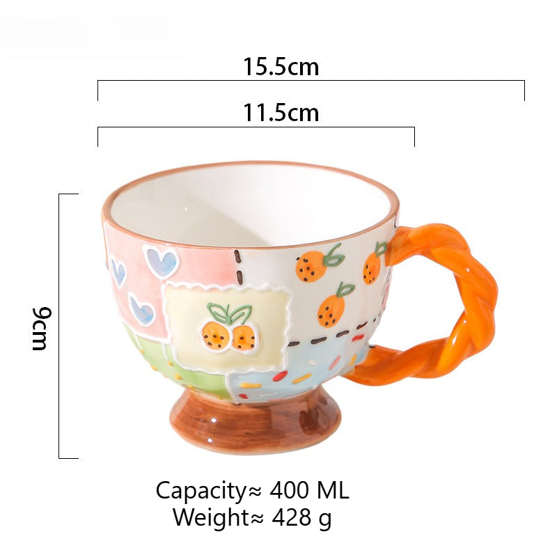 Hand Painted Ceramic Coffee Mug - Modomu