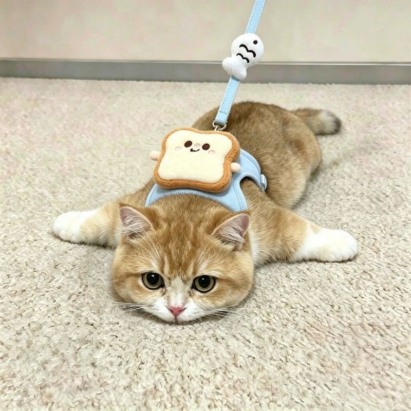Toast Burger Pet Harness Set