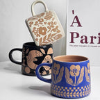 Relief Flower Breakfast Mug