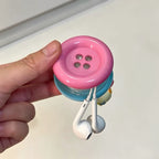 Giant Button Earbud Case