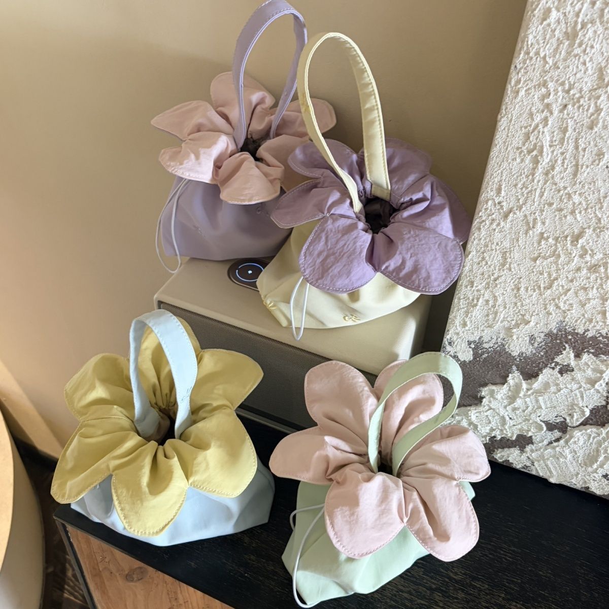 Petal Drawstring Handbag