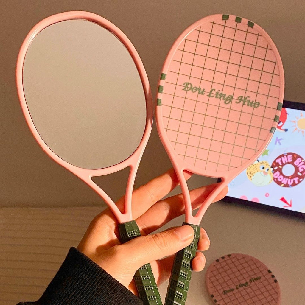 Tennis Racket Portable Makeup Mirror