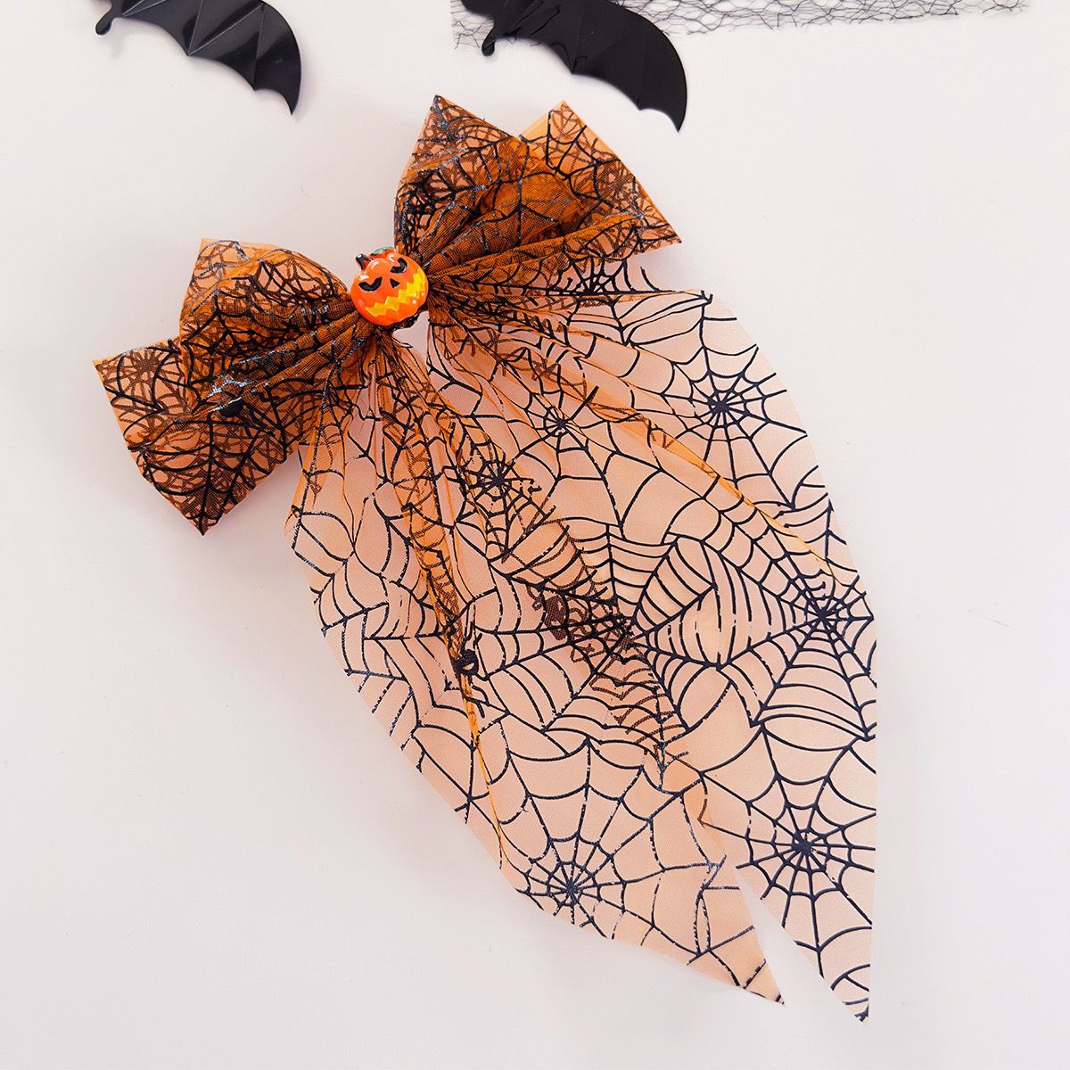 Cobweb Mesh Hair Bow