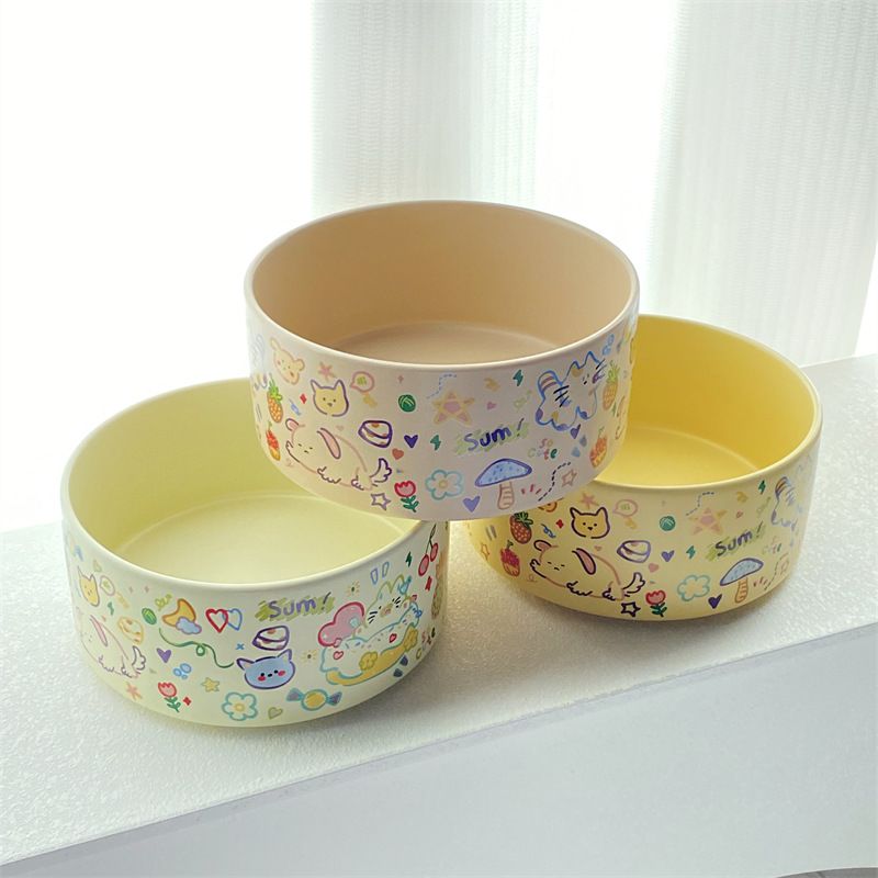Graffiti Ceramic Pet Food Bowl
