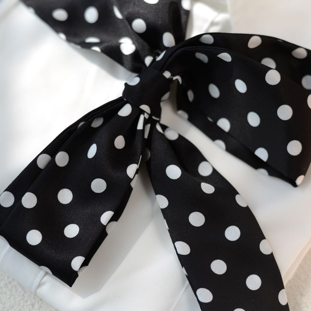 Retro Polka Dot Silk Tie - Modomu
