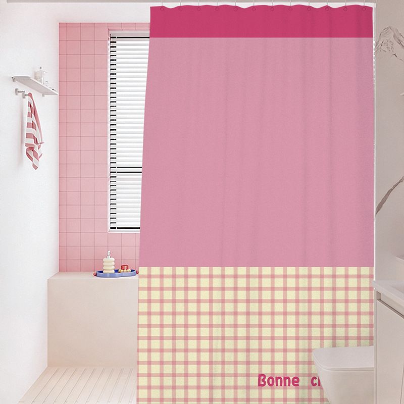 Two-Tone Gingham Shower Curtain