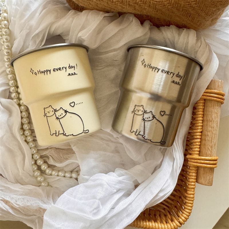 Stainless Steel Cat Coffee Cups - Modomu