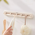 Wall Hook Rack with Storage