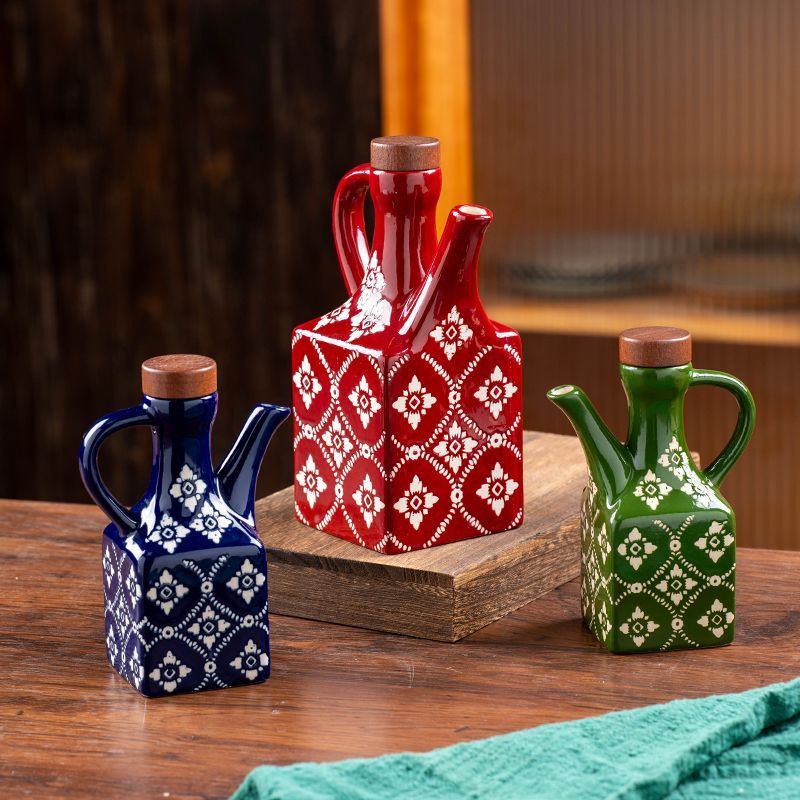 Tile Pattern Oil Cruet