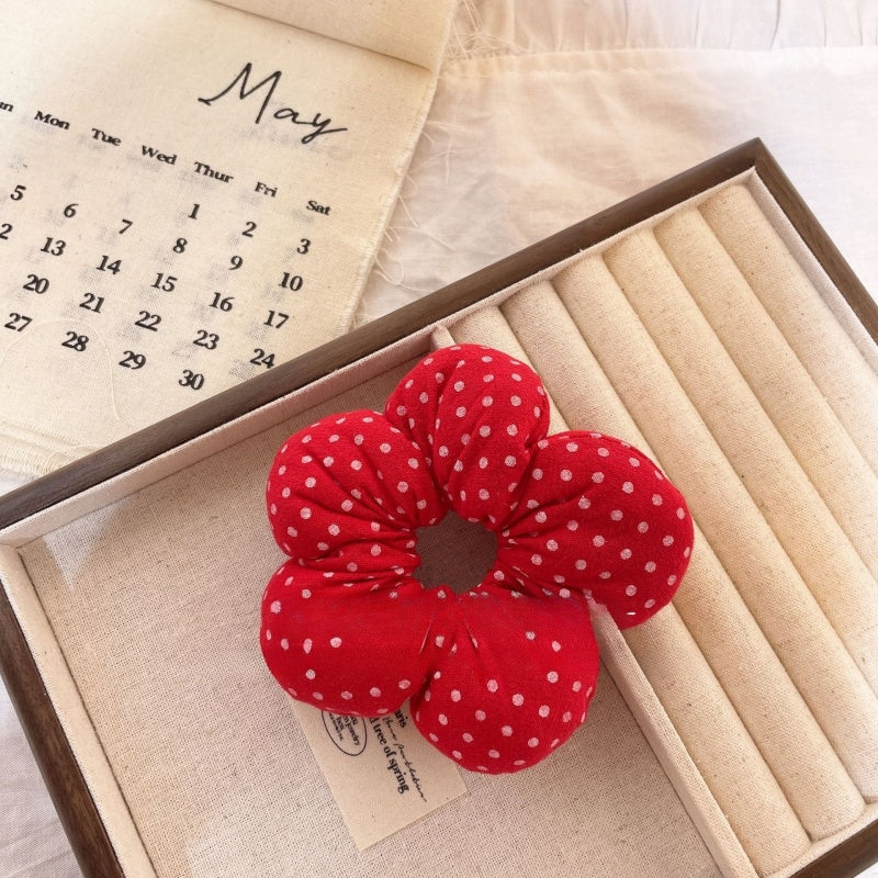 Double Sided Denim Hair Scrunchie