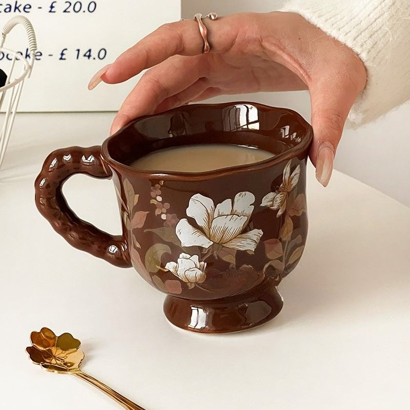 Retro Pastoral Ceramic Mug - Modomu