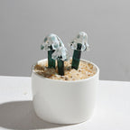 Glazed Cactus Glass Desk Ornament - Modomu