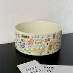 Graffiti Ceramic Pet Food Bowl