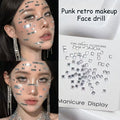 Square Mirror Face Gems Stickers