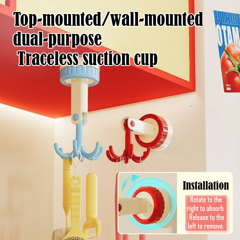 Rotating Six-Claw Utensil Hook