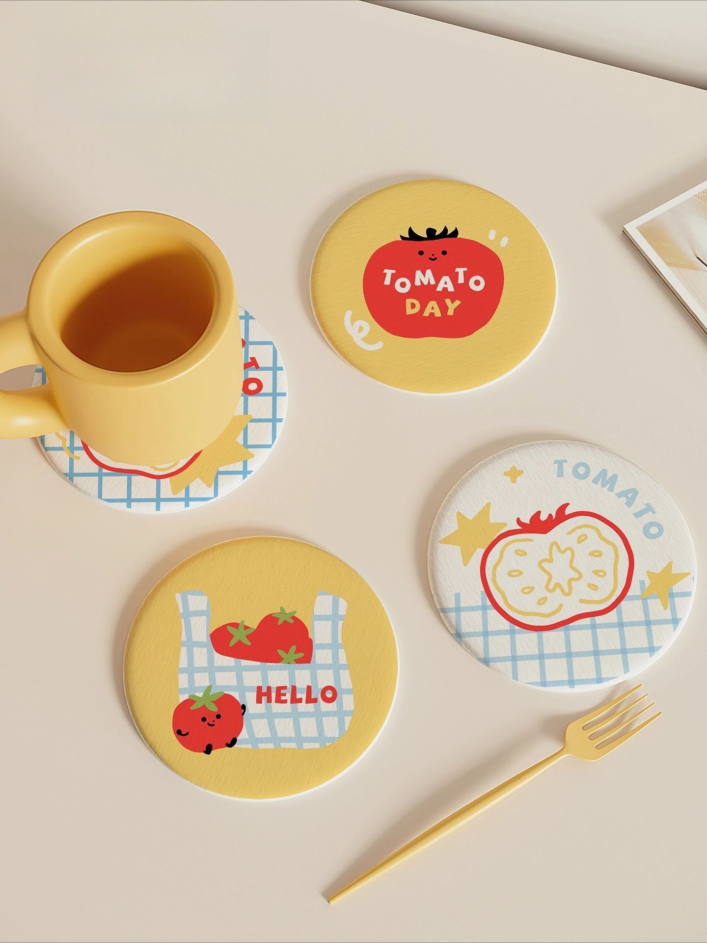 Cartoon Diatomite Drink Coaster