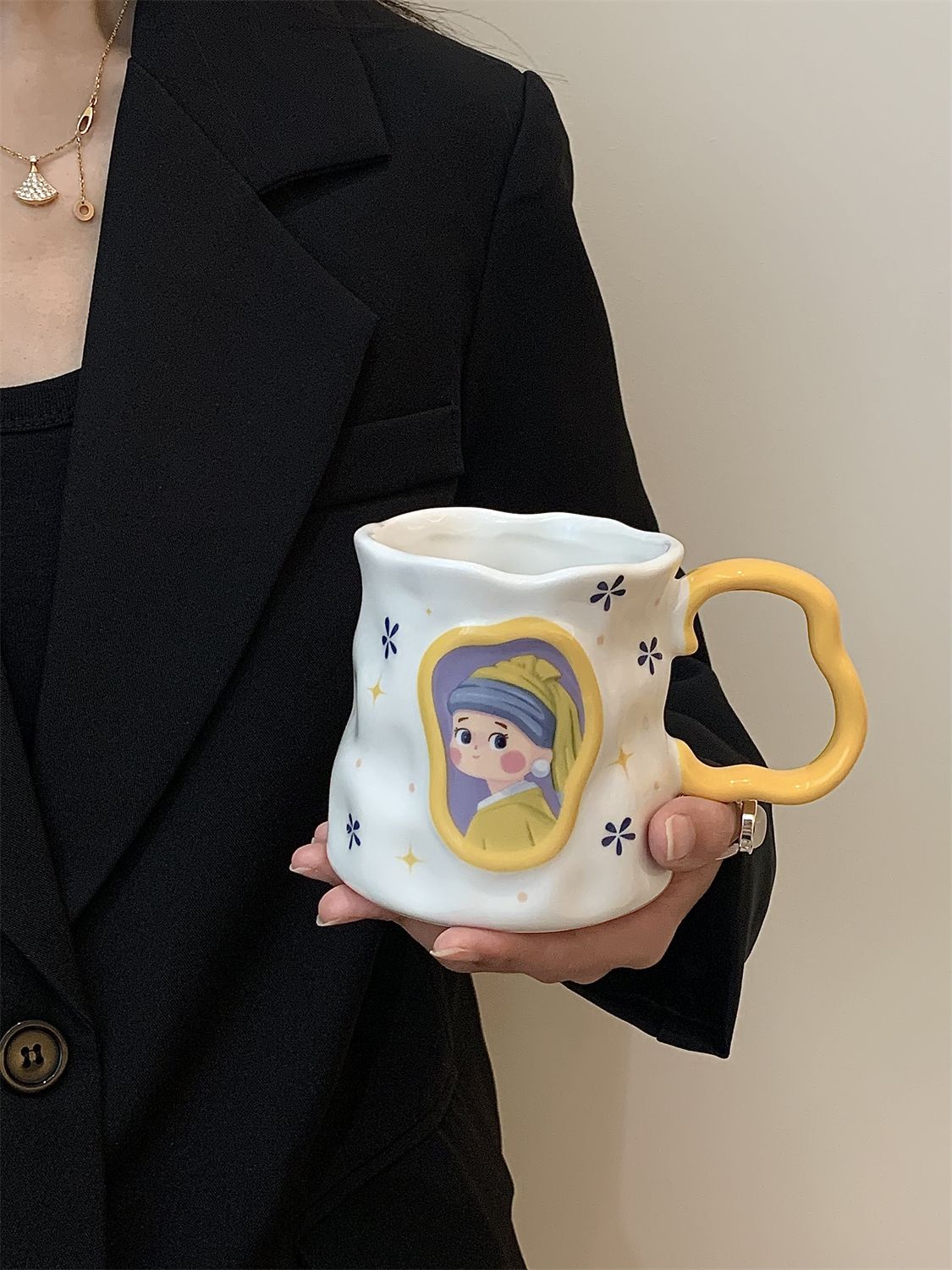 Retro Painting Ceramic Coffee Mug - Modomu