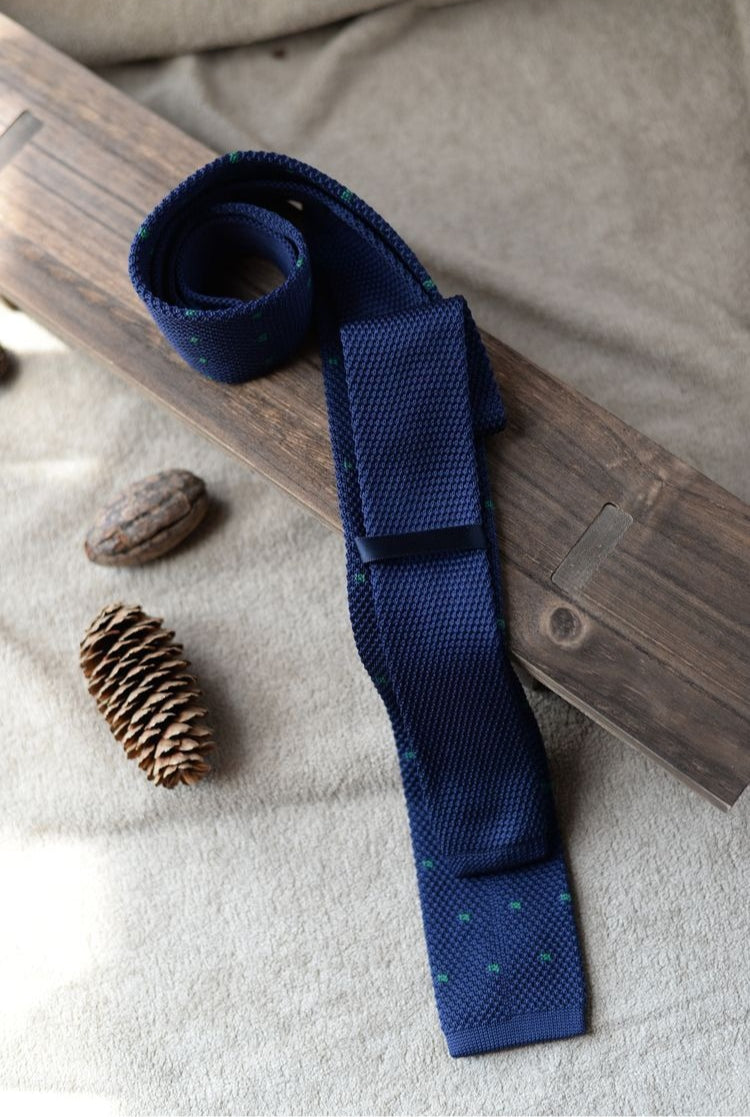 Striped Knit Tie Vintage Style - Modomu