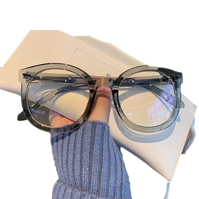 Oversized Round Rivet Glasses