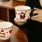 Strawberry Girl Ceramic Coffee Mug