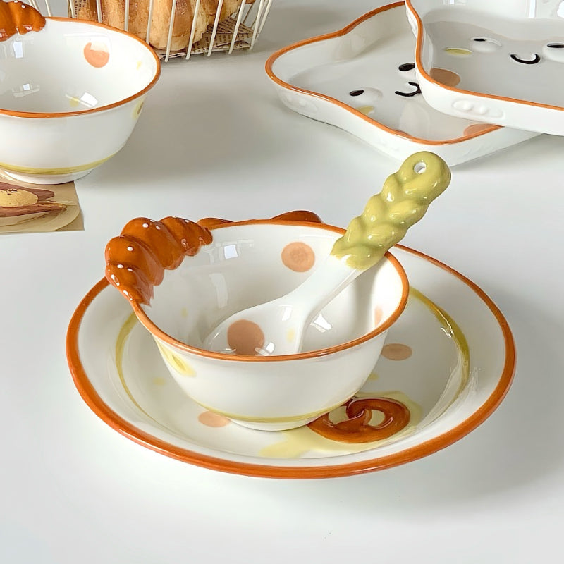 Cute Ceramic Cartoon Rice Bowl - Modomu