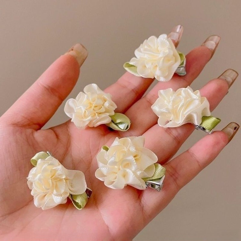 Jasmine Flower Hair Clips
