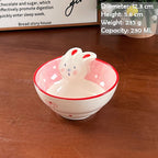 Hand Painted Rabbit Cereal Bowl - Modomu