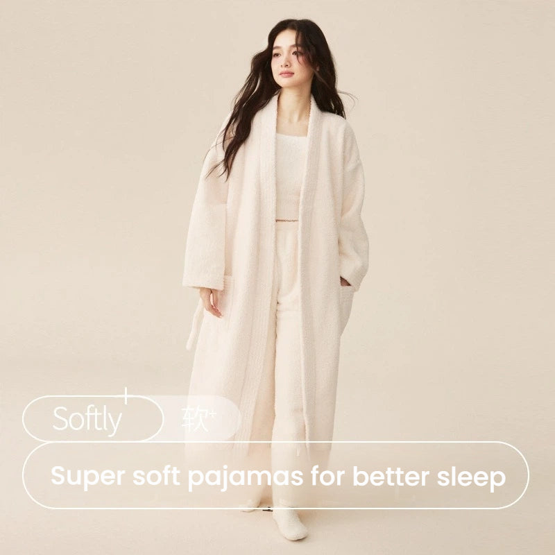 Fleece Thick Bathrobe