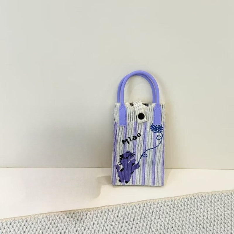 Knit Animal Phone Bag
