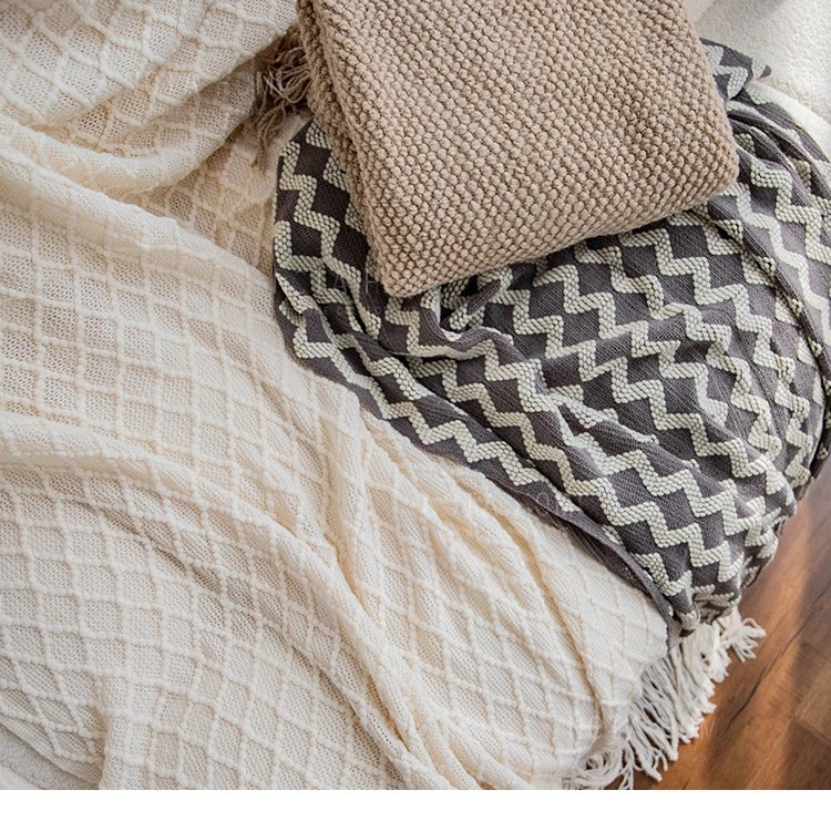 Knitted Sofa Blanket Throw