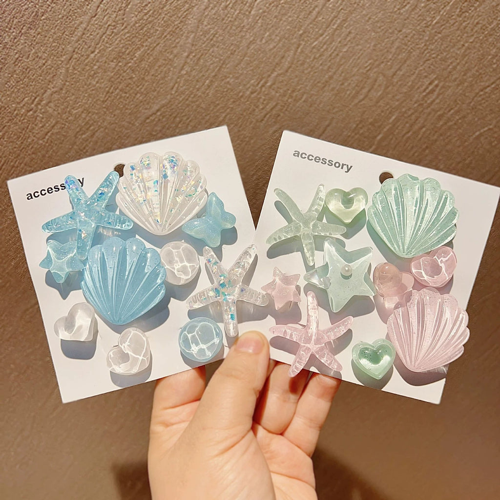 Seashell Starfish Charm Set