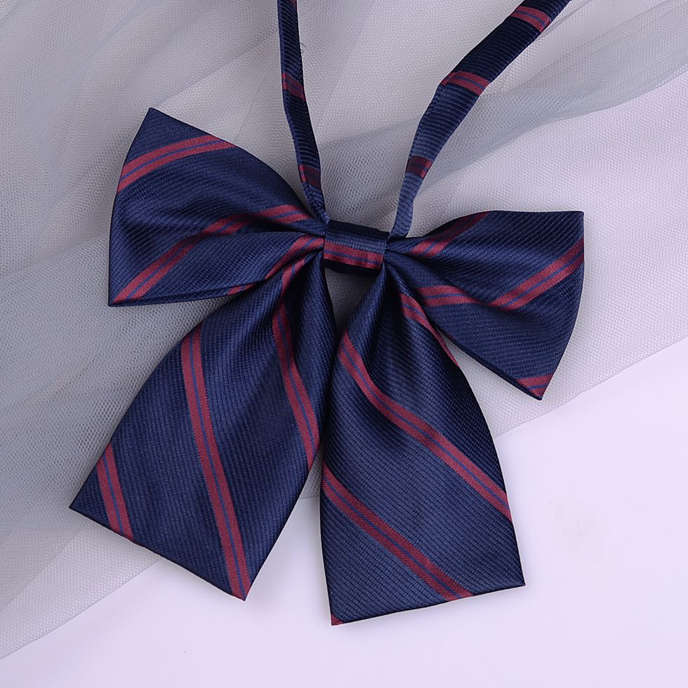 Striped School Uniform Bow Tie - Modomu