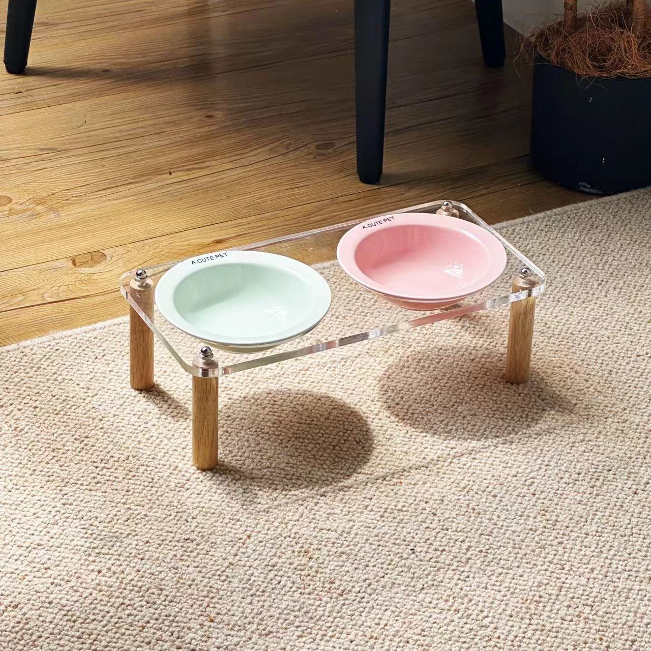 Elevated Ceramic Pet Feeding Bowl