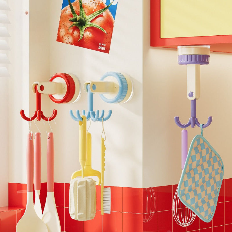 Rotating Six-Claw Utensil Hook