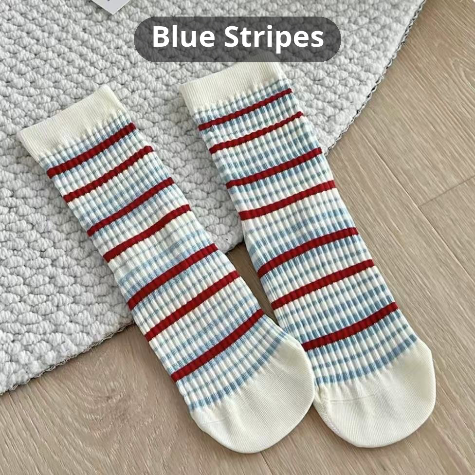 College Style Ribbed Socks