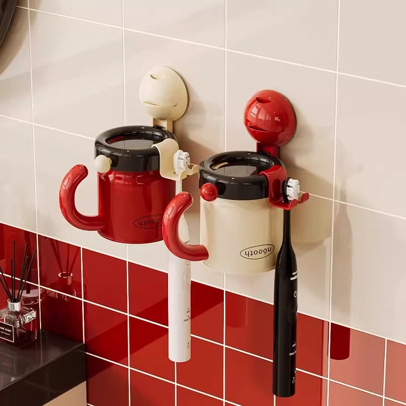 Magnetic Toothbrush Rack Cup Set