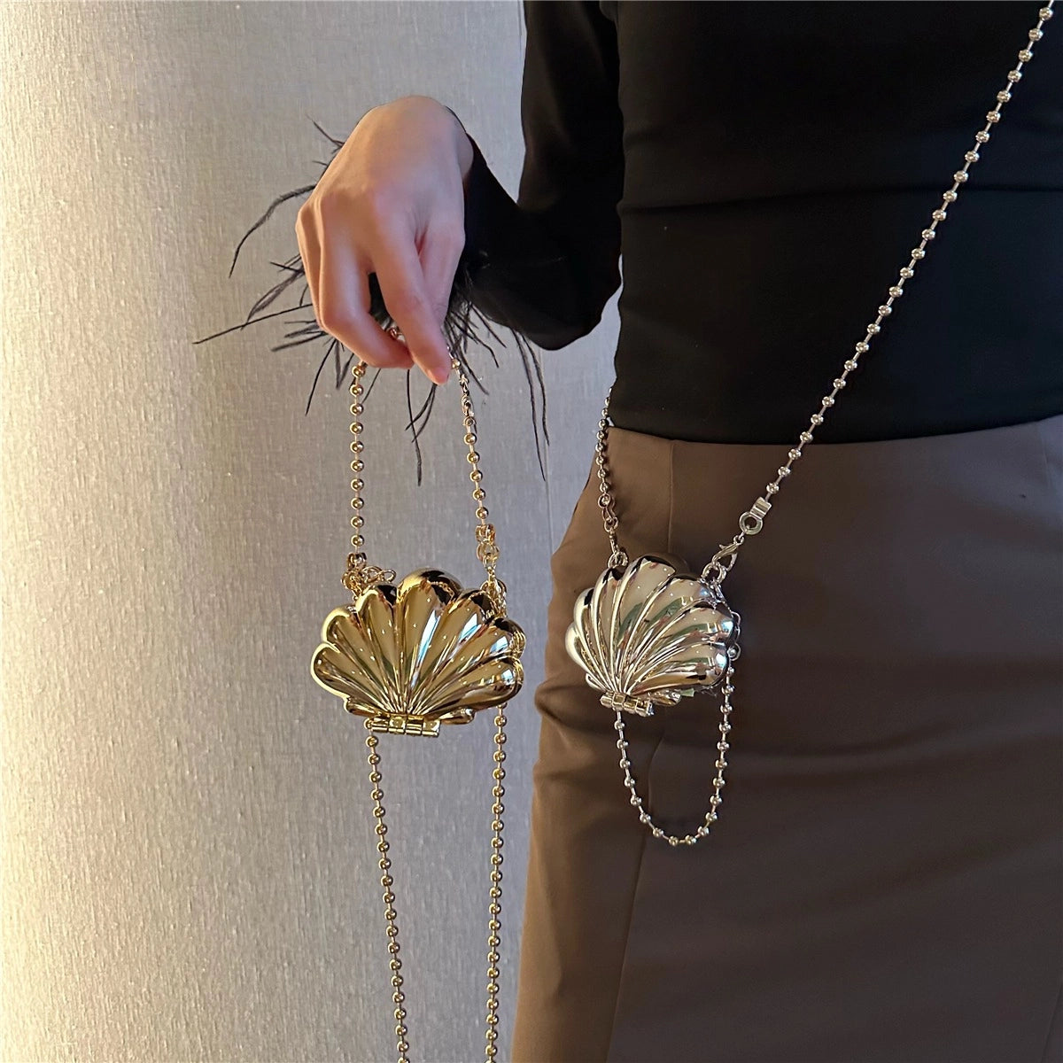 Mini Shell Pearl Evening Bag - Modomu