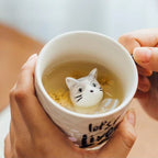 3D Cat Ceramic Coffee Cup